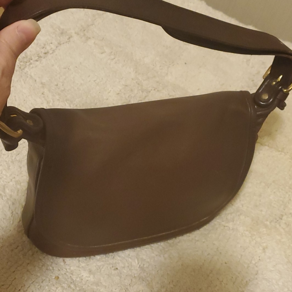 Ventage Leather Coach handbag/matching wallet